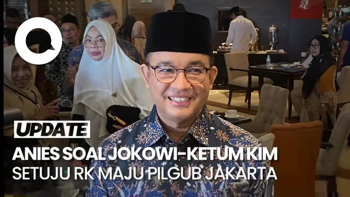 Kata Anies soal Jokowi-Ketum KIM Disebut Restui RK Maju Pilgub Jakarta 