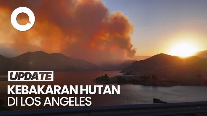 Penampakan Api Hanguskan 14 Ribu Hektare Hutan di Los Angeles