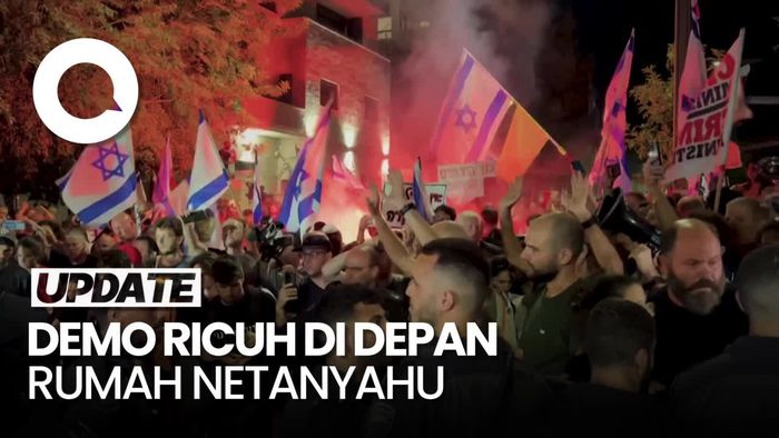 Israel Memanas, Demo di Depan Rumah Netanyahu Berakhir Ricuh