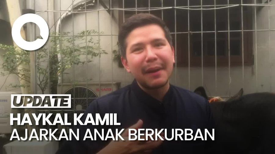 Momen Haykal Kamil Ajak Anak Berkurban