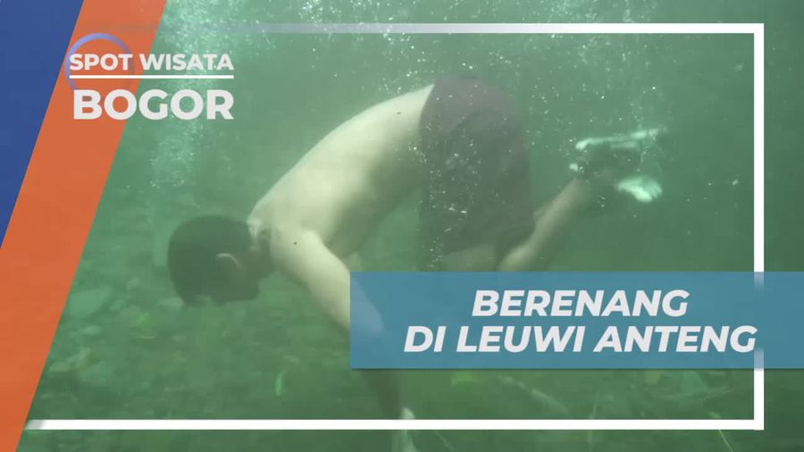 Berenang Menikmati Kesegaran Air Leuwi Anteng Bogor
