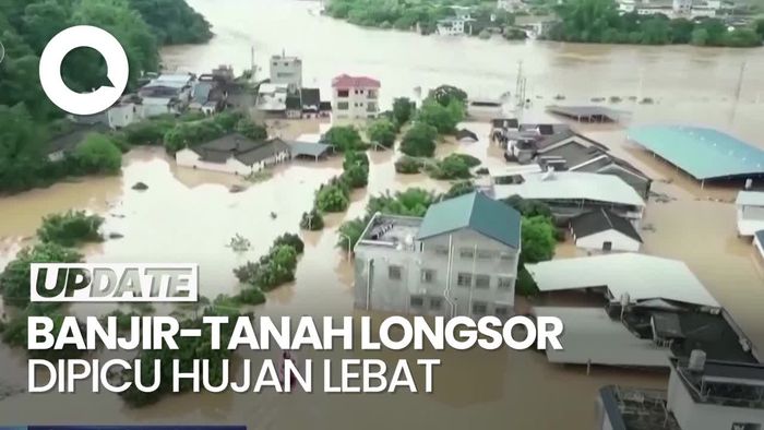 Banjir-Longsor di China Tewaskan 9 Orang dan 17 Lainnya Hilang