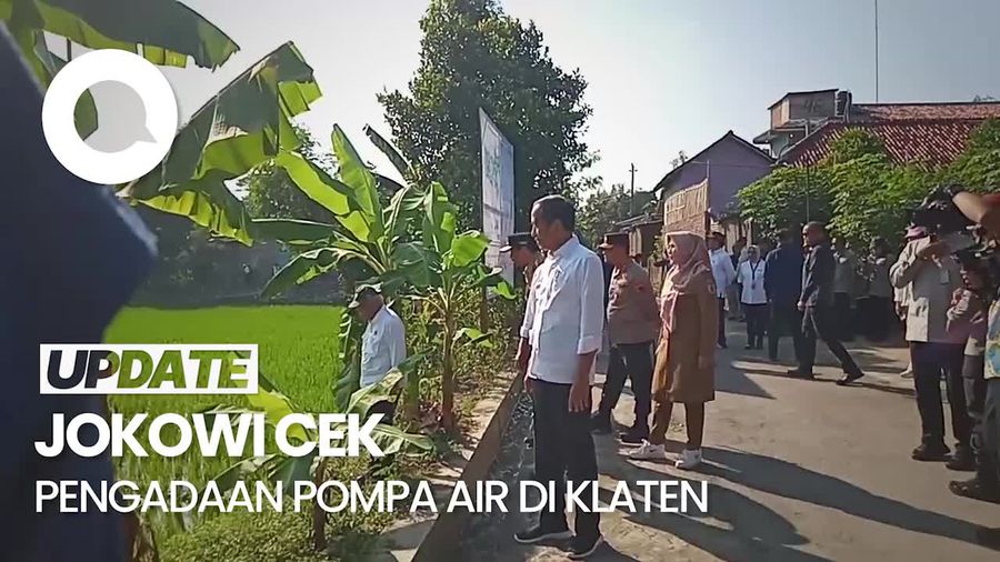 Jokowi Blusukan Temui Petani di Klaten, Cek Pengadaan Pompa Air