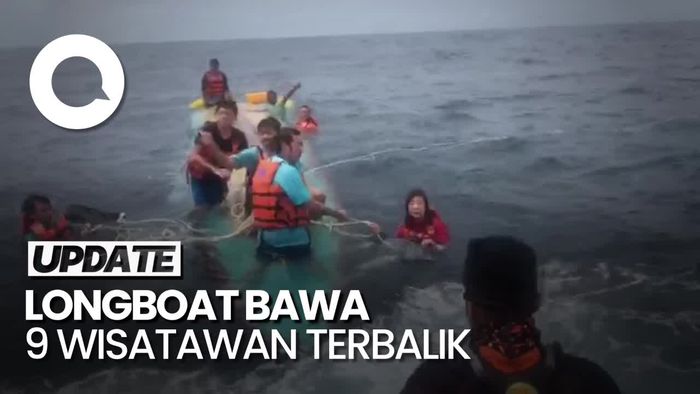 Momen Penyelamatan 9 Korban Longboat Terbalik di Banggai Laut