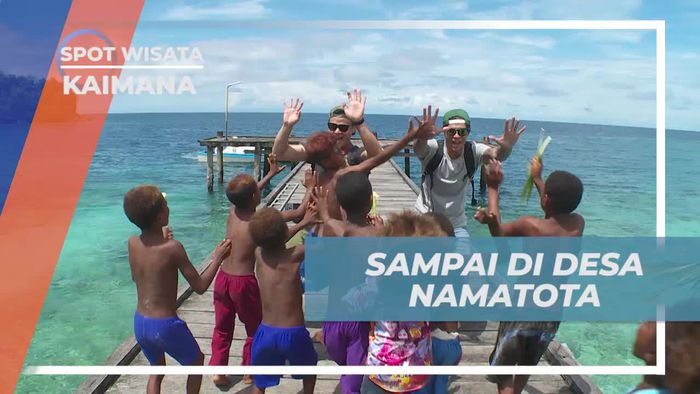 Sambutan Ceria Anak-anak Desa Namatota Kaimana Papua Barat