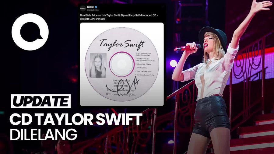 CD Rekaman Awal Taylor Swift Terjual Rp 204 Juta