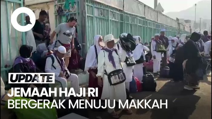 Momen Jemaah Haji RI Beranjak Meninggalkan Mina