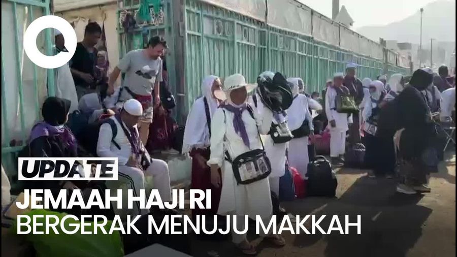 Momen Jemaah Haji RI Beranjak Meninggalkan Mina