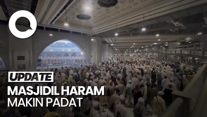 Suasana Masjidil Haram Jelang Puncak Haji
