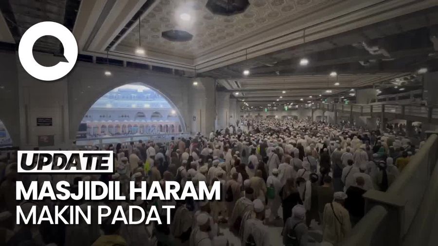 Suasana Masjidil Haram Jelang Puncak Haji