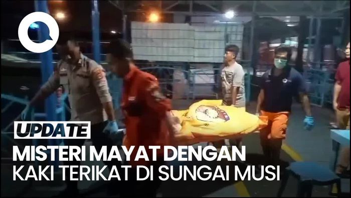 Mayat Pria Tanpa Identitas Dengan Kaki Terikat Ditemukan di Sungai Musi