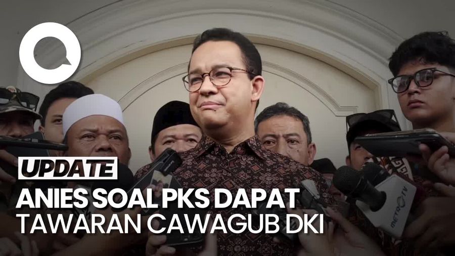 Anies Respons Kabar PKS Ngaku Dapat Tawaran Cawagub DKI dari KIM