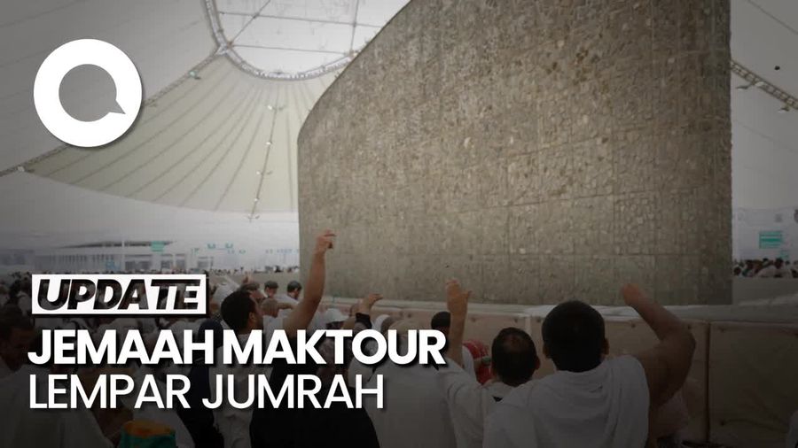 Pelemparan Jumrah Terakhir Jemaah Maktour