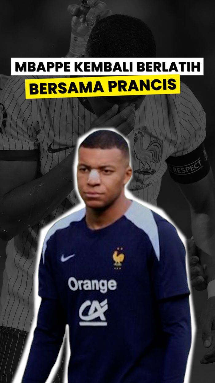 Penampilan Terkini Mbappe Seusai Hidungnya Patah