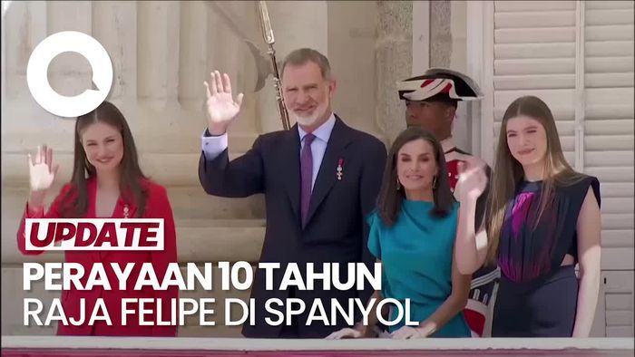 Spanyol Rayakan Proklamasi Raja Felipe ke-10 Tahun