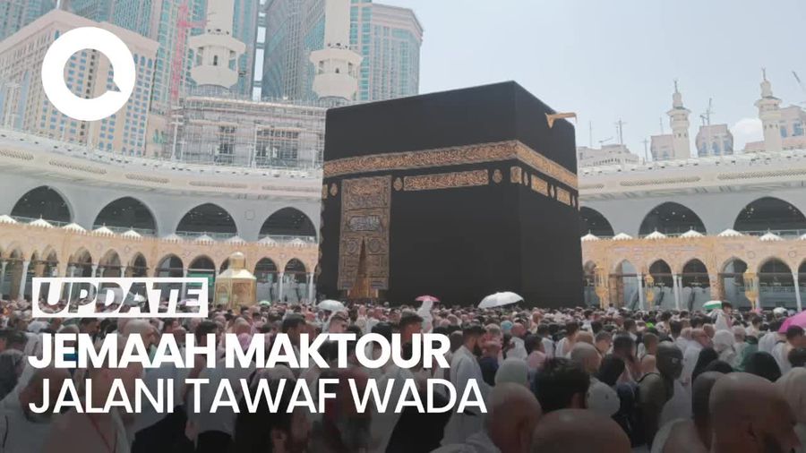 Jemaah Maktour Jalani Tawaf Wada