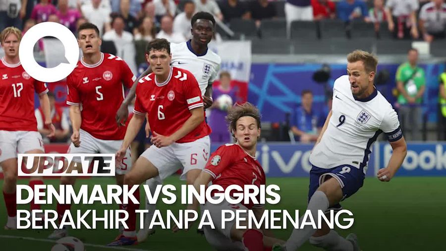 Euro 2024: Denmark Vs Inggris Berakhir Imbang 1-1