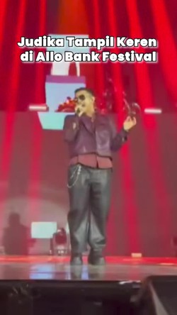 Cara Keren Judika Tampil di Allo Bank Festival 2024: Kendarai Moge-Dangdutan