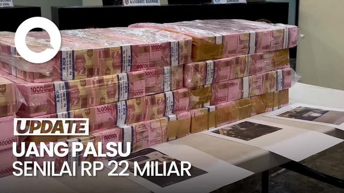 Penampakan Uang Palsu Rp 22 M yang Diungkap Polda Metro Jaya