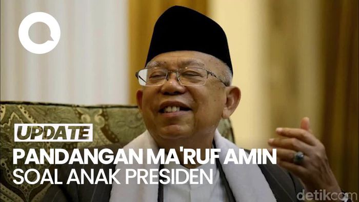 Lagi, Maruf Amin Singgung Semua Ingin Jadi Anak Presiden