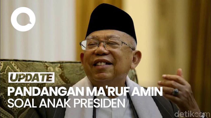 Lagi, Maruf Amin Singgung Semua Ingin Jadi Anak Presiden
