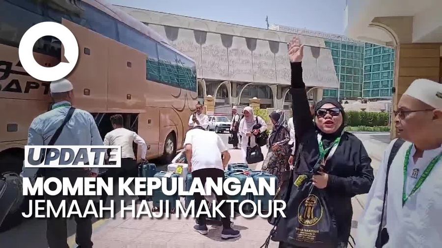 Rombongan Jemaah Haji Maktour Kembali ke Tanah Air