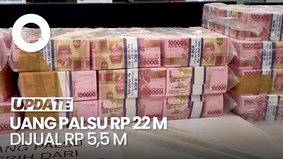 Polisi Ungkap Uang Palsu Rp 22 Miliar Dijual Rp 5,5 Miliar