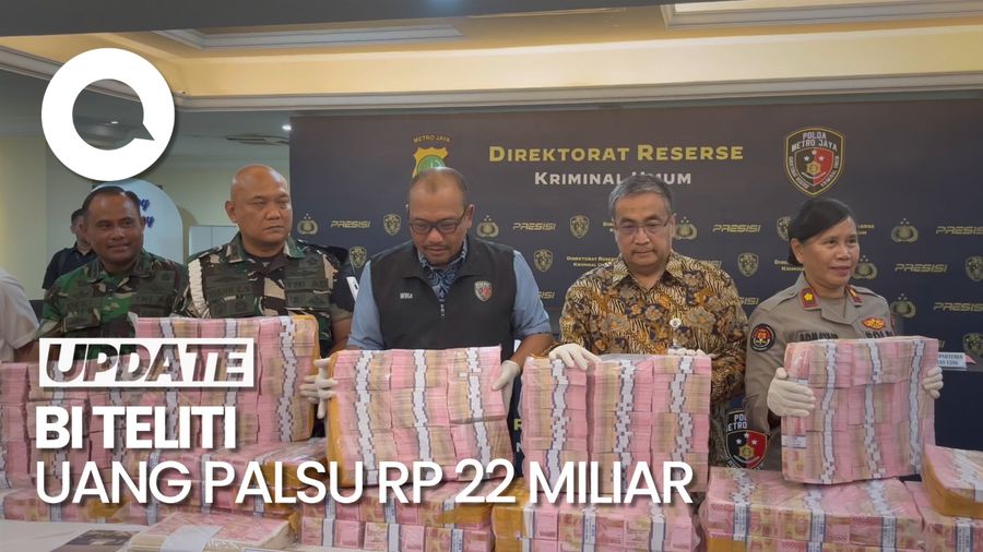 BI Sampaikan Hasil Penelitian Uang Palsu Rp 22 M yang Disita Polisi