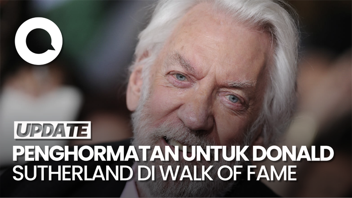 Karangan Bunga untuk Donald Sutherland di Walk of Fame Hollywood