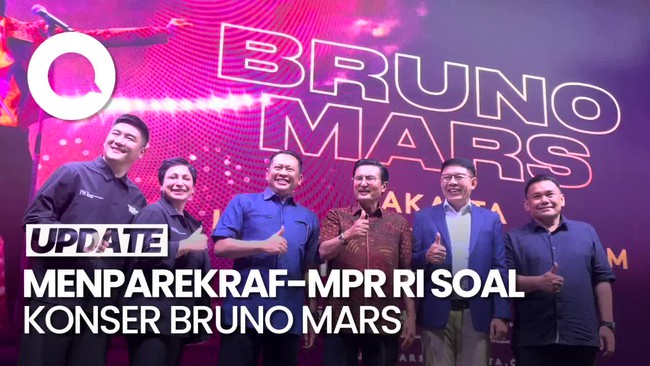Pesan Menparekraf-MPR RI Terkait Konser Bruno Mars di Jakarta