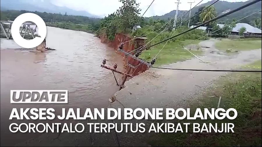 Banjir Terjang Bone Bolango Gorontalo, Jalan Penghubung Antarkecamatan Terputus
