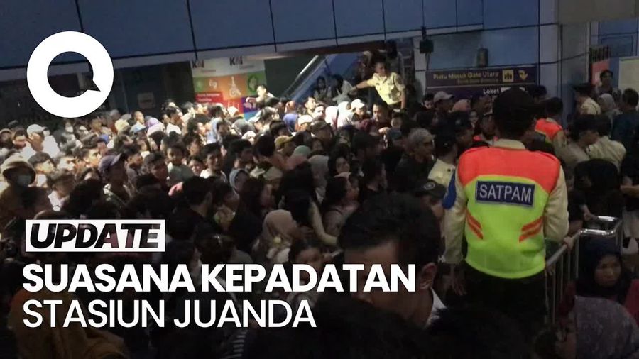 Stasiun Juanda Padat Pengunjung, Buka Tutup Diberlakukan