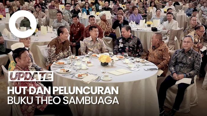 Airlangga hingga JK Hadiri Acara Ulang Tahun ke-75 Theo Sambuaga
