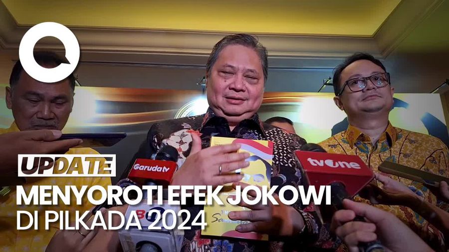 Airlangga Bicara soal Efek Jokowi di Pilkada 2024