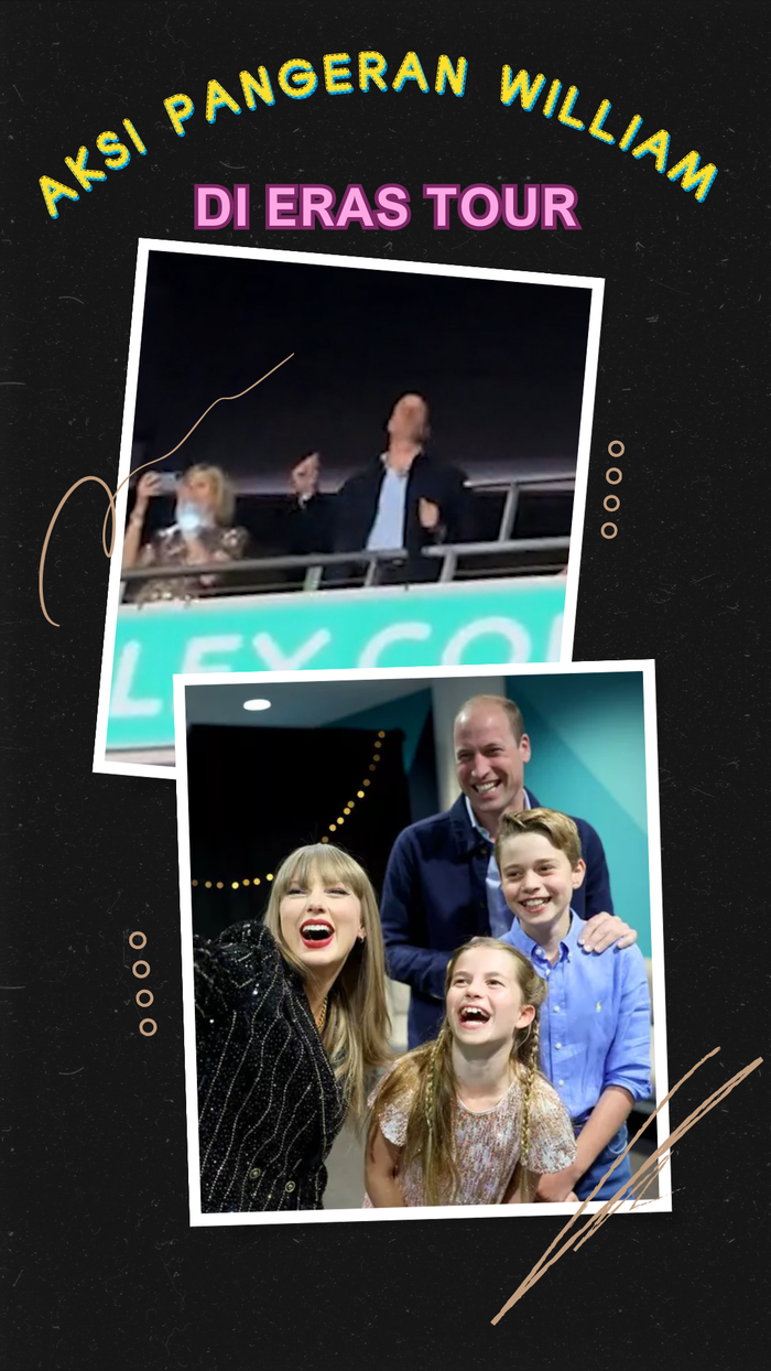 Goyangan Pangeran William di Eras Tour Taylor Swift, Shake It Off!
