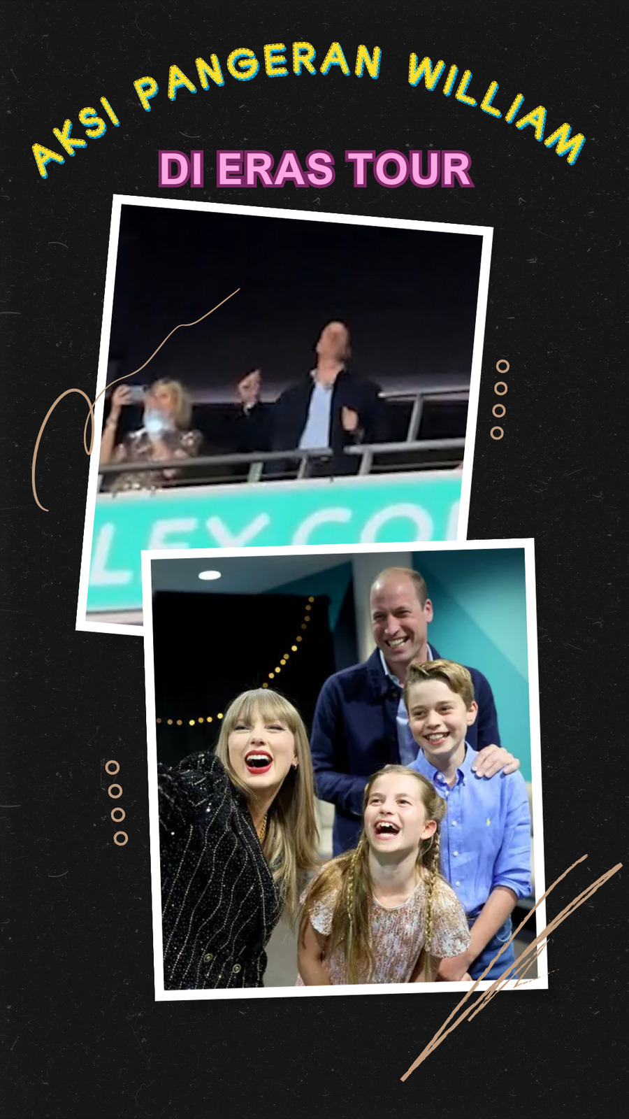 Goyangan Pangeran William di Eras Tour Taylor Swift, Shake It Off!