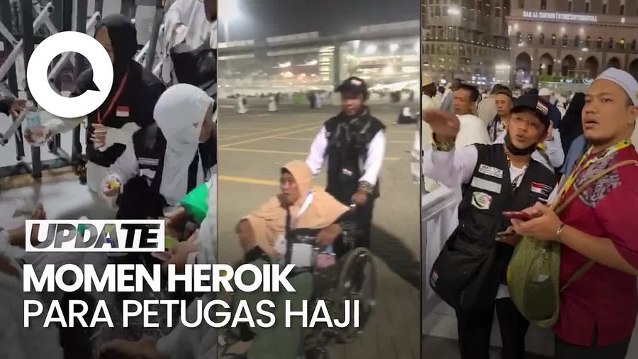 Sederet Momen Para Petugas Haji Tak Kenal Lelah Layani Jemaah di Tanah Suci