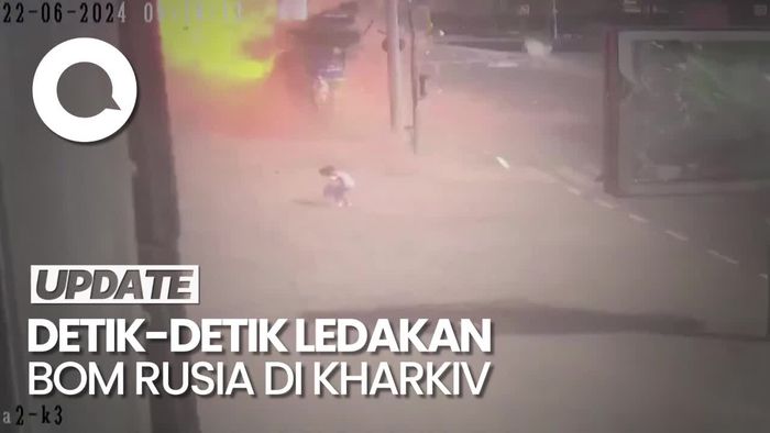 Ngeri, Momen Pejalan Kaki Nyaris Dihantam Bom Rusia di Kharkiv