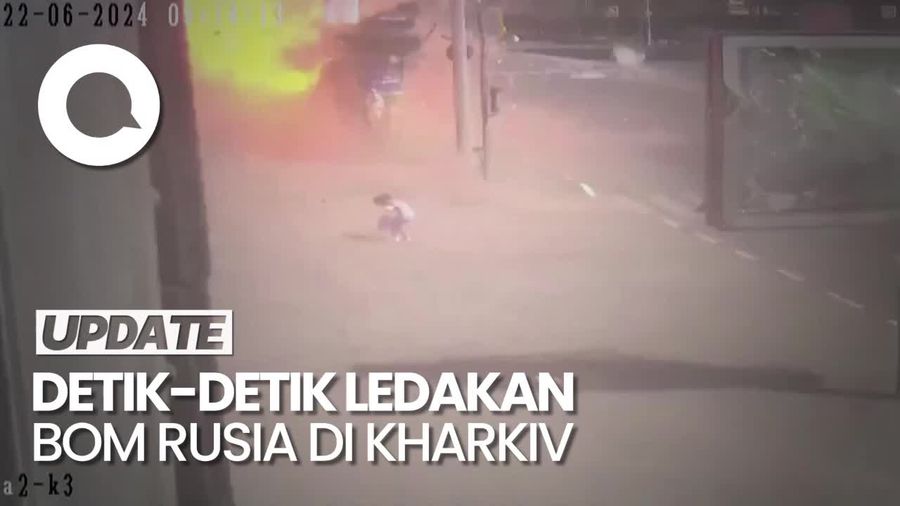 Ngeri, Momen Pejalan Kaki Nyaris Dihantam Bom Rusia di Kharkiv