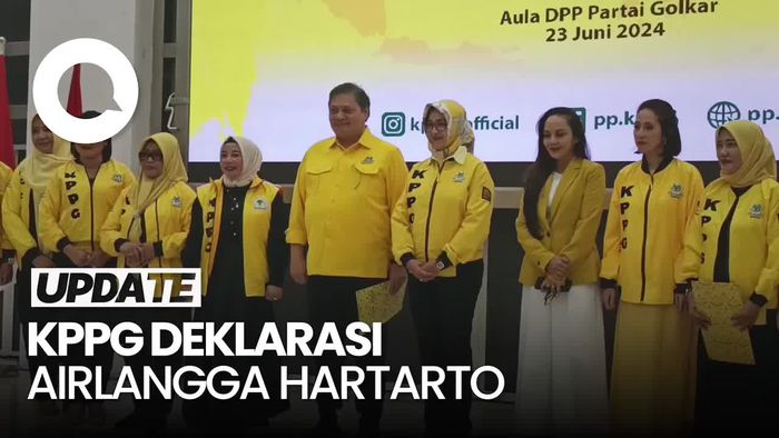 KPPG Deklarasi Airlangga Hartarto Jadi Ketum Golkar 2024-2029