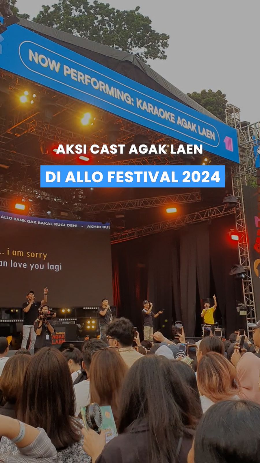 Karaokean Bareng Cast Agak Laen di Allo Festival 2024 Day 2
