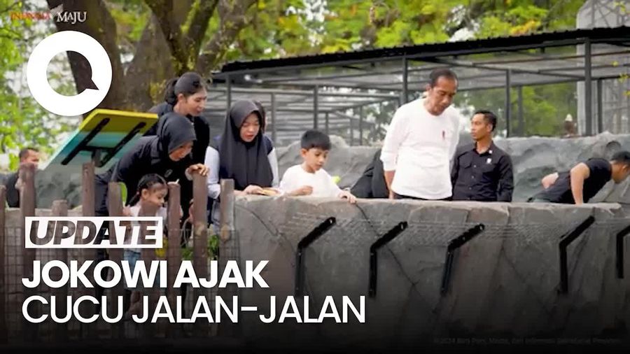 Momen Jokowi Ajak Jan Ethes dan La Lembah Mana Jalan-jalan Solo Safari