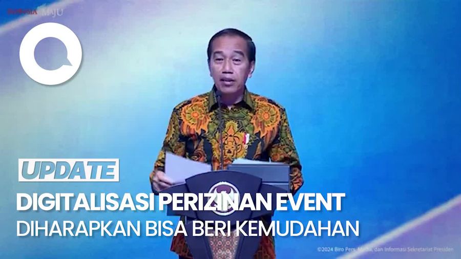 Jokowi Luncurkan Digitalisasi Layanan Perizinan Penyelenggaraan Event