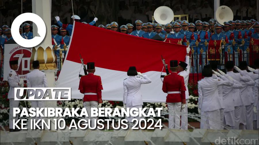 Paskibraka Terbang dari Jakarta ke IKN pada 10 Agustus 2024