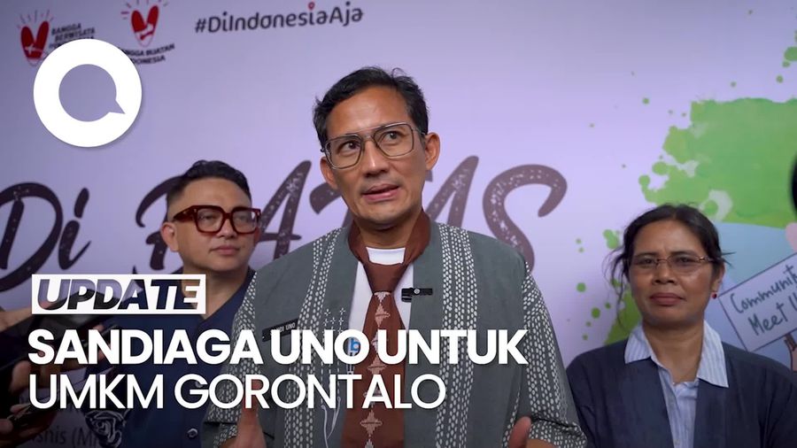 Kala Sandiaga Uno Apresiasi UMKM Gorontalo