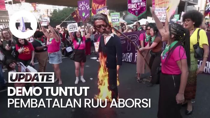 Dianggap Pembunuh, Wanita di Brasil Demo Menentang RUU Aborsi