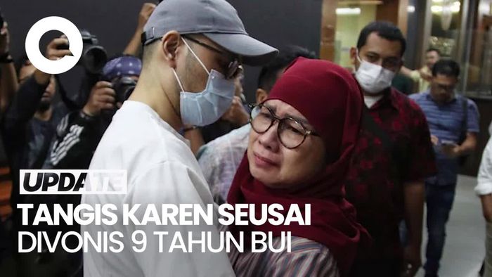 Tangis Karen Pecah Seusai Divonis 9 Tahun Bui di Kasus Korupsi LNG