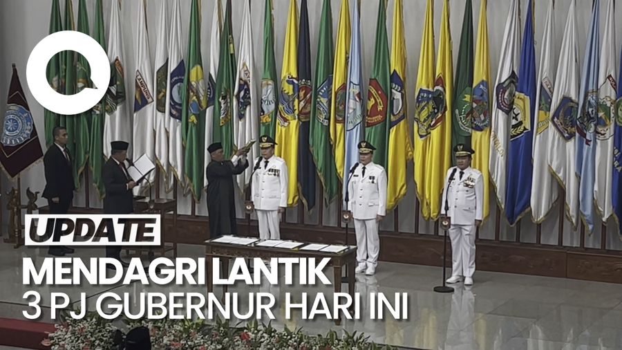 Mendagri Lantik 3 Pj Gubernur Sumut, Sumsel dan NTB