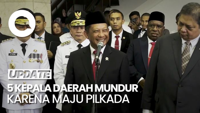 Mendagri Ungkap 5 Kepala Daerah Ajukan Pengunduran Diri untuk Maju Pilkada