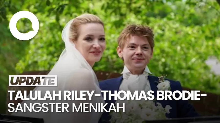 Pernikahan Talulah Riley dan Thomas Brodie-Sangster